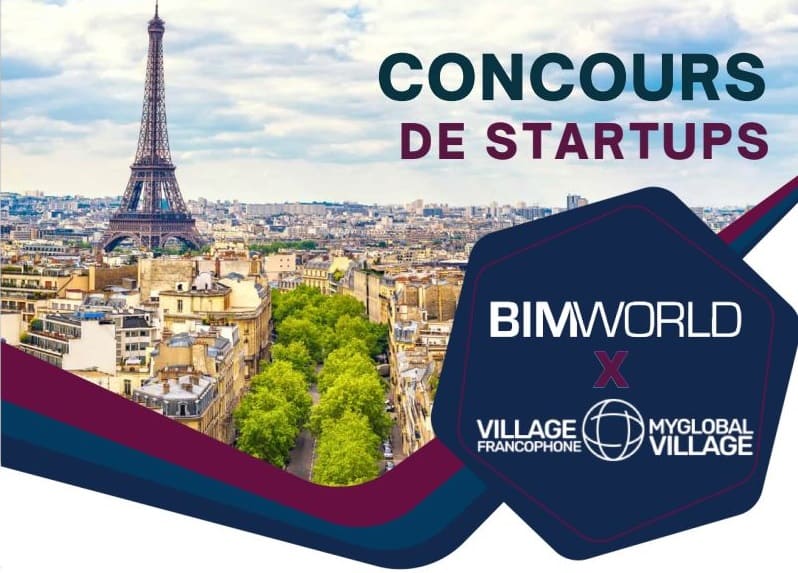 Concours startup organisé sur le stand SBLM BIM World